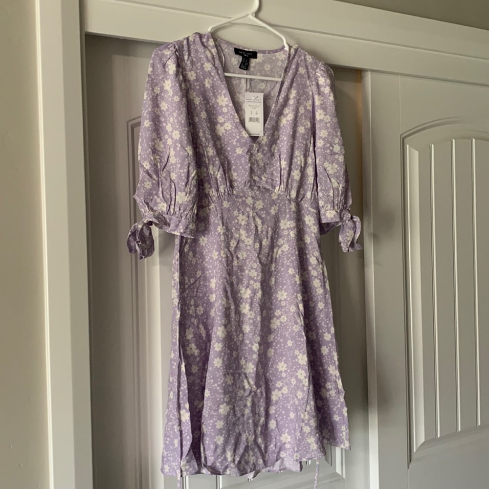 New Look Tall V Neck Mini Dress